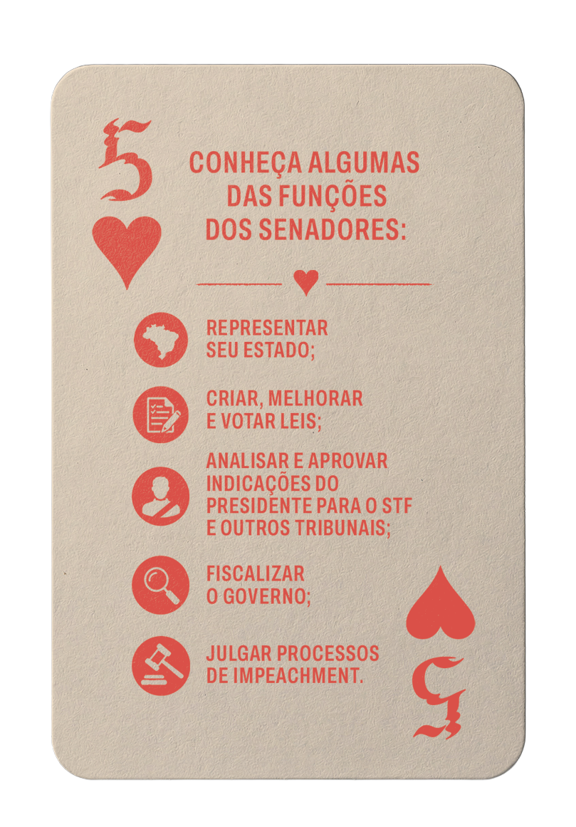 Carta 5 de hearts: carta