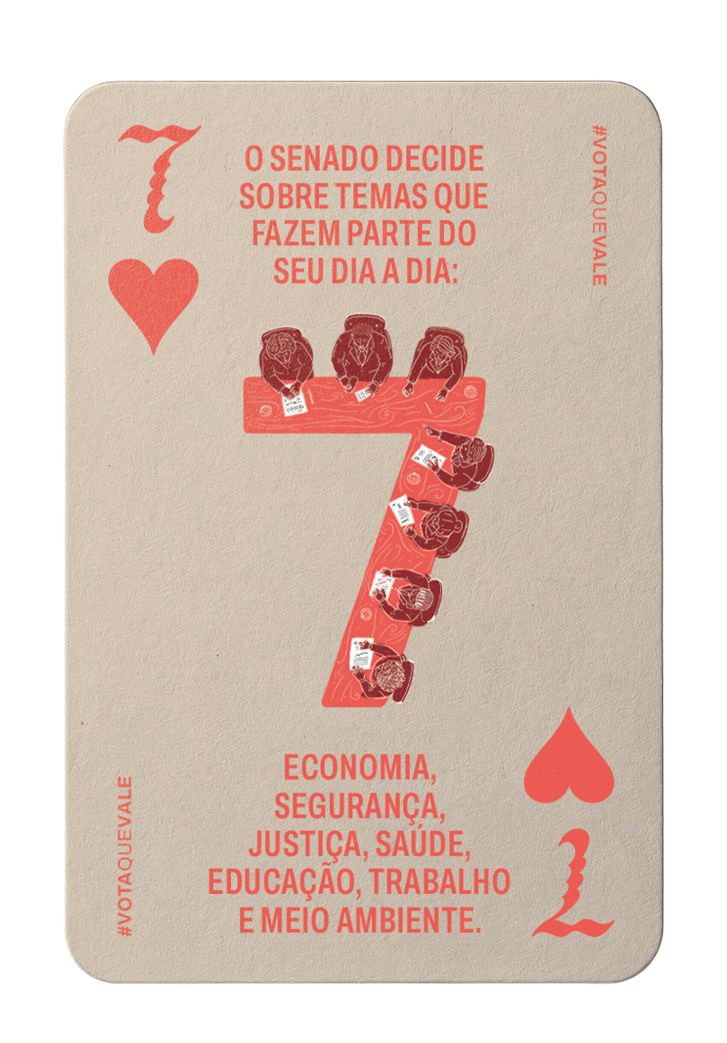 Carta 7 de hearts: carta