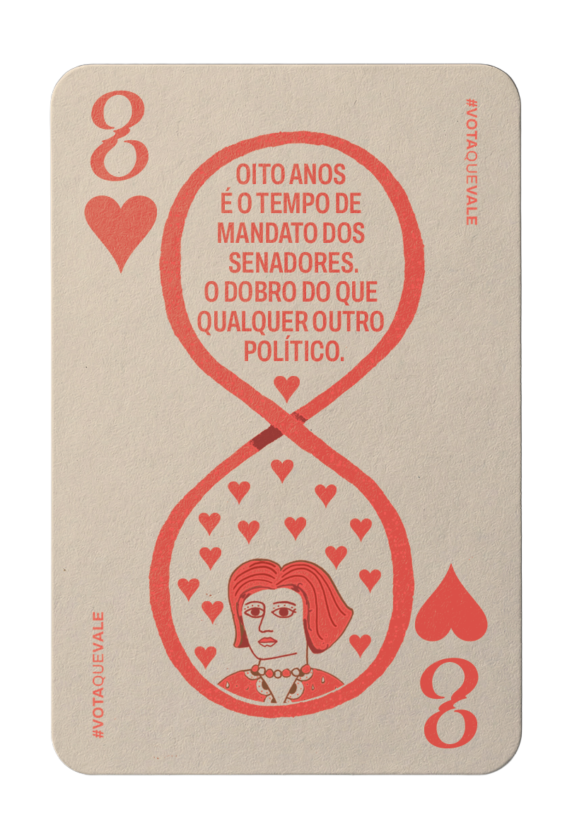 Carta 8 de hearts: carta